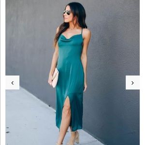 Sycamore Satin Midi Dress
